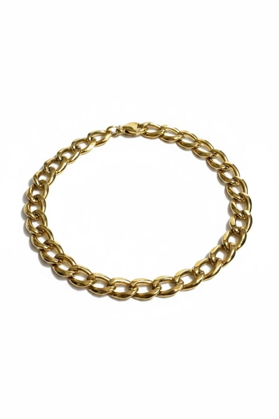 YSL Yves Saint Lauren Vintage 16.5" Rope Chain Gold Tone Necklace